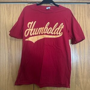 Red Humboldt Graphic T-Shirt Size Large Unisex